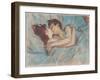 Au Lit: Le Baiser, 1892 (Peinture À L’Essence on Board)-Henri de Toulouse-Lautrec-Framed Giclee Print