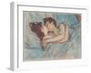 Au Lit: Le Baiser, 1892 (Peinture À L’Essence on Board)-Henri de Toulouse-Lautrec-Framed Giclee Print