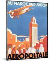 Au Maroc Par Avion, Aeropostale-null-Mounted Premium Giclee Print