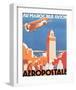 Au Maroc Par Avion, Aeropostale-null-Framed Premium Giclee Print