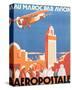 Au Maroc Par Avion, Aeropostale-null-Stretched Canvas