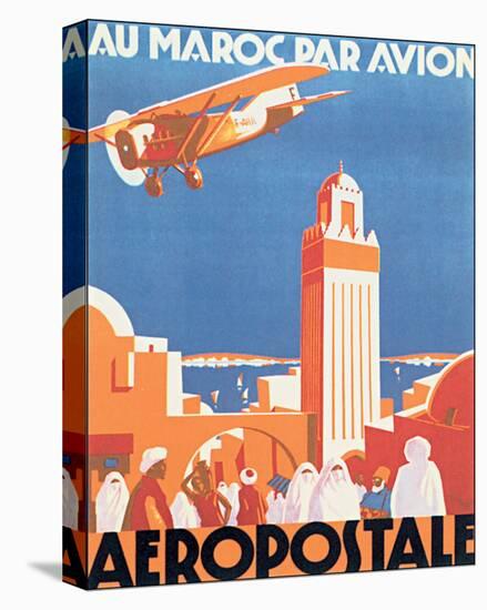 Au Maroc Par Avion, Aeropostale-null-Stretched Canvas