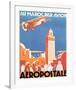 Au Maroc Par Avion, Aeropostale-null-Framed Art Print