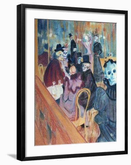 Au Moulin Skelly-Marie Marfia Fine Art-Framed Giclee Print