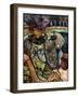 "Au nouveau cirque, Papa Chrysanthème"-Henri de Toulouse-Lautrec-Framed Giclee Print