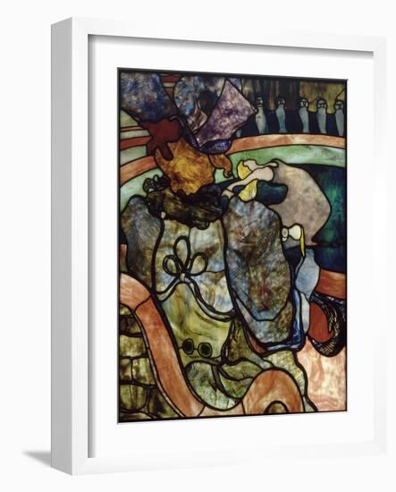 "Au nouveau cirque, Papa Chrysanthème"-Henri de Toulouse-Lautrec-Framed Giclee Print