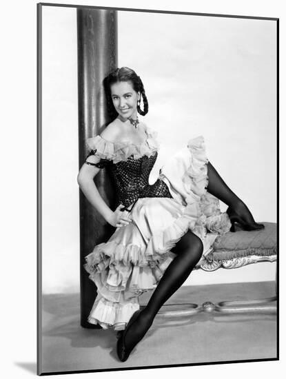 Au pays by la peur THE WILD NORTH, (aka THE BIG NORTH) by AdrewMarton with Cyd Charisse, 1952 (b/w -null-Mounted Photo