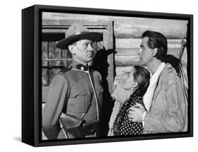 Au pays by la peur THE WILD NORTH, (aka THE BIG NORTH) by AdrewMarton with Wendell Corey, Cyd Chari-null-Framed Stretched Canvas