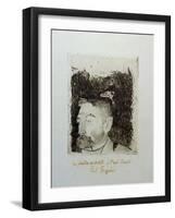 Au Poete Synthetiste, Portrait of Stephame Mallarme-Paul Gauguin-Framed Giclee Print