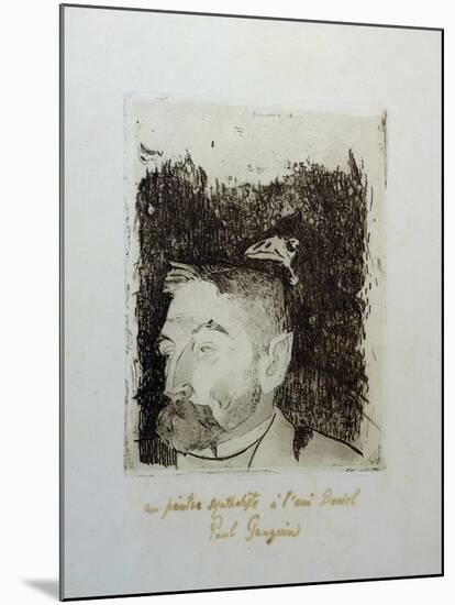 Au Poete Synthetiste, Portrait of Stephame Mallarme-Paul Gauguin-Mounted Giclee Print