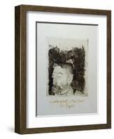 Au Poete Synthetiste, Portrait of Stephame Mallarme-Paul Gauguin-Framed Giclee Print