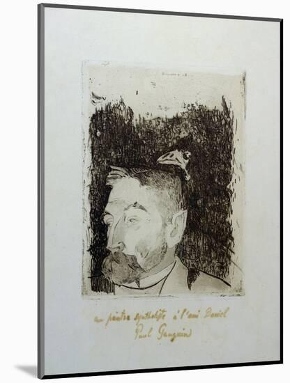 Au Poete Synthetiste, Portrait of Stephame Mallarme-Paul Gauguin-Mounted Giclee Print