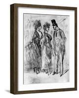 Au Promenoir, 19th Century-Constantin Guys-Framed Giclee Print