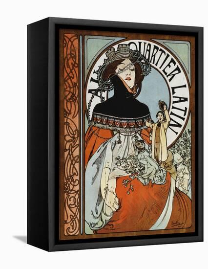 Au Quartier Latin, 1898-Alphonse Mucha-Framed Stretched Canvas