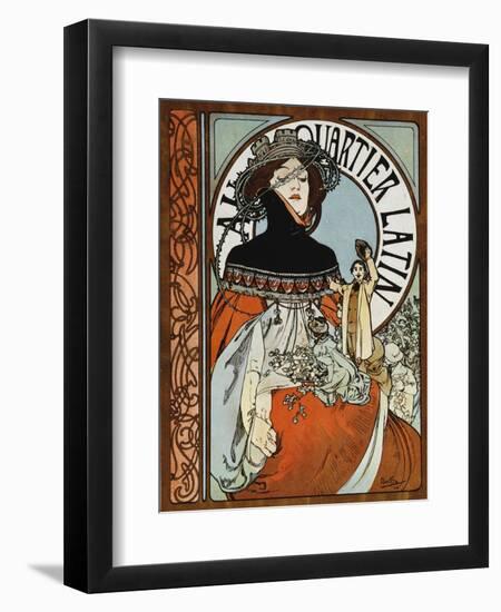 Au Quartier Latin, 1898-Alphonse Mucha-Framed Giclee Print