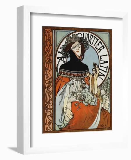 Au Quartier Latin, 1898-Alphonse Mucha-Framed Giclee Print