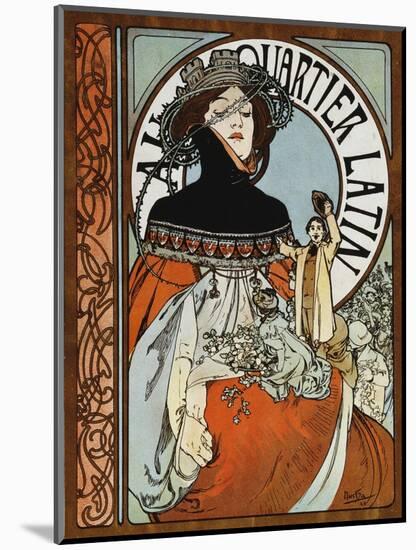 Au Quartier Latin, 1898-Alphonse Mucha-Mounted Giclee Print