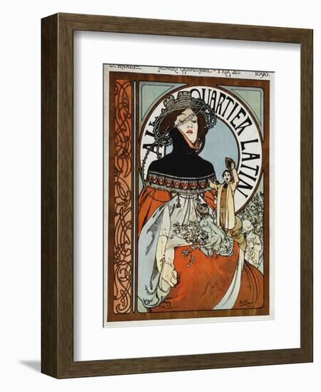 Au Quartier Latin, 1898-Alphonse Mucha-Framed Giclee Print