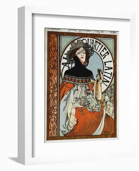 Au Quartier Latin, 1898-Alphonse Mucha-Framed Giclee Print