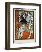 Au Quartier Latin, Printed by Paul Dupont, 1898-Alphonse Mucha-Framed Giclee Print