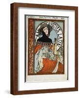 Au Quartier Latin, Printed by Paul Dupont, 1898-Alphonse Mucha-Framed Giclee Print