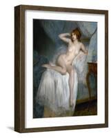 Au réveil-Pierre Carrier-belleuse-Framed Giclee Print