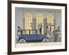 Au revoir People leaving in a car People in evening dress-Georges Barbier-Framed Giclee Print