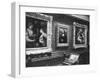 Au salon carré du Louvre : la Joconde-François Vizzavona-Framed Giclee Print