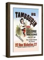 Au Tambourin-Jules Ch?ret-Framed Art Print