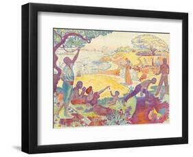 Au Temps D'Harmonie-Paul Signac-Framed Giclee Print