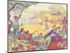 Au Temps D'Harmonie-Paul Signac-Mounted Giclee Print