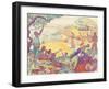 Au Temps D'Harmonie-Paul Signac-Framed Giclee Print