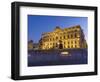 Auberge de Castille in Valletta on Malta in the evening-enricocacciafotografie-Framed Photographic Print