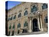 Auberge De Castille One of Valletta's Most Magnificent Buildings, Valletta, Malta, Mediterranean, E-Simon Montgomery-Stretched Canvas