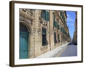 Auberge De Castille One of Valletta's Most Magnificent Buildings, Valletta, Malta, Mediterranean, E-Simon Montgomery-Framed Photographic Print