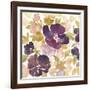 Aubergine Blossom 1-Edith Lentz-Framed Art Print