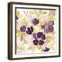 Aubergine Blossom 2-Edith Lentz-Framed Art Print