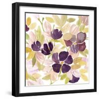 Aubergine Blossom 2-Edith Lentz-Framed Art Print