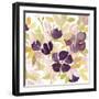 Aubergine Blossom 2-Edith Lentz-Framed Art Print