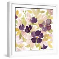 Aubergine Blossom 2-Edith Lentz-Framed Art Print