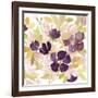 Aubergine Blossom 2-Edith Lentz-Framed Art Print