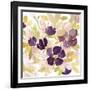 Aubergine Blossom 2-Edith Lentz-Framed Art Print