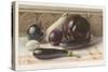 Aubergines or Egg Fruits-null-Stretched Canvas