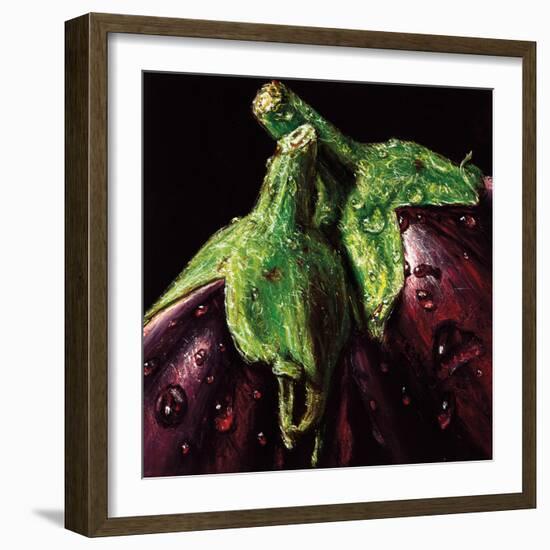 Aubergines-null-Framed Art Print