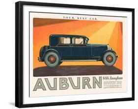 Aubern, Magazine Advertisement, USA, 1926-null-Framed Giclee Print