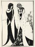 How King Mark and Sir Dinadan Heard Sir Palomides, Illustration from 'Le Morte D'Arthur'-Aubrey Beardsley-Giclee Print