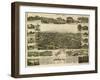 Auburn, California - Panoramic Map-Lantern Press-Framed Art Print