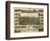 Auburn, California - Panoramic Map-Lantern Press-Framed Art Print