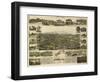 Auburn, California - Panoramic Map-Lantern Press-Framed Art Print