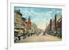 Auburn, New York - Eastern View Down Genesee Street-Lantern Press-Framed Art Print